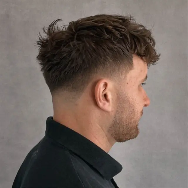 Curly fade w Boske Barber Rzeszów