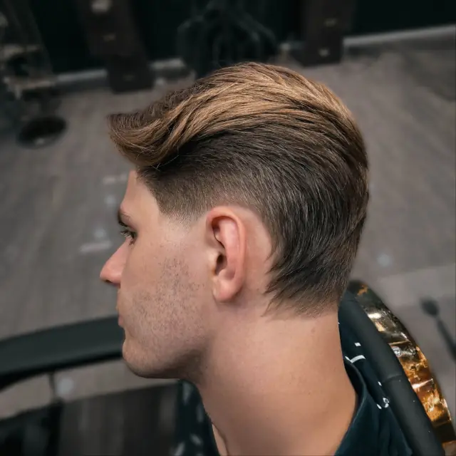 Longer hair fade w Boske Barber Rzeszów
